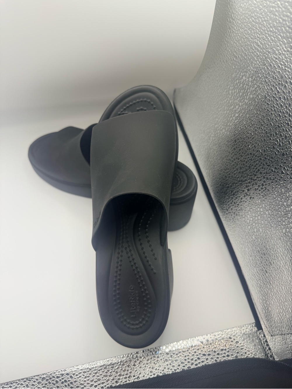 CROCS Women's Black Slide Sandals
